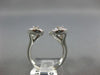 ESTATE LARGE .92CT DIAMOND 18KT WHITE GOLD 3D MULTI PEAR SHAPED ZIG ZAG FUN RING