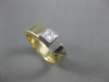 ESTATE .40CT PRINCESS DIAMOND 14KT WHITE & YELLOW GOLD 3D SOLITAIRE RING #11004
