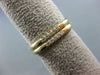 ESTATE .40CT DIAMOND 14KT YELLOW GOLD SQUARE ETERNITY DOUBLE STACKABLE FUN RING