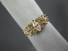 ESTATE WIDE 1.05CT MARQUISE & ROUND DIAMOND 14KT YELLOW GOLD CLASSIC RING #22273