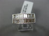 ESTATE WIDE .87CT DIAMOND 18K WHITE GOLD PYRAMID WEDDING ANNIVERSARY RING F/G VS