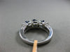 ESTATE 2.21CT DIAMOND & SAPPHIRE 14K WHITE GOLD 3 STONE PAST PRESENT FUTURE RING