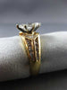 ANTIQUE .86CT DIAMOND 14KT YELLOW GOLD MARQUISE FILIGREE ENGAGEMENT RING #19852