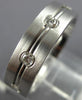 ESTATE WIDE .34CT DIAMOND 14KT WHITE GOLD 3D CLASSIC ETOILE ETERNITY RING #12149