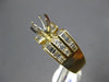 ESTATE LARGE 1.15CT DIAMOND 14K YELLOW GOLD 6 PRONG SEMI MOUNT ENGAGEMENT RING