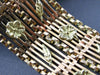 ANTIQUE WIDE 18KT YELLOW & ROSE GOLD HANDCRAFTED FLORAL FILIGREE BRACELET #22301