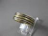 ESTATE 14KT WHITE & YELLOW GOLD HANDCRAFTED ROPE WEDDING BAND RING 6mm #23224