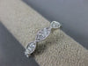 ESTATE .50CT DIAMOND 14KT WHITE GOLD 3D INFINITY 3/4TH ETERNITY ANNIVERSARY RING
