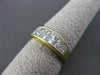 ESTATE 1.40CT DIAMOND 18KT YELLOW GOLD PRINCESS WEDDING ANNIVERSARY RING 19751