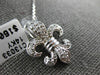 ESTATE LARGE .32CT DIAMOND 14KT WHITE GOLD FLEUR DE LIS CLASSIC FILIGREE PENDANT