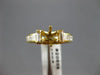 ESTATE 1.58CT DIAMOND 18KT YELLOW GOLD 6 PRONG SEMI MOUNT ENGAGEMENT RING #20856