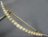 ESTATE AAA SOUTH SEA PEARL 14K YELLOW GOLD 3D CLASSIC GRADUATING MOON BROOCH PIN