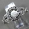ESTATE .38CT DIAMOND 14KT WHITE GOLD HALO INFINITY SEMI MOUNT ENGAGEMENT RING