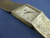 ESTATE LARGE BUCHERER 18KT YELLOW GOLD 3D CLASSIC SOLID SQUARE MENS WATCH