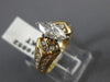 ANTIQUE .86CT DIAMOND 14KT YELLOW GOLD MARQUISE FILIGREE ENGAGEMENT RING #19852