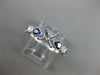 ESTATE .96CT DIAMOND & AAA SAPPHIRE 14K WHITE GOLD 3D SEMI MOUNT ENGAGEMENT RING