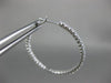 ESTATE LARGE 1.13CT DIAMOND 18KT WHITE GOLD 3D INSIDE OUT ROUND HANGING EARRINGS