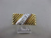 ANTIQUE .35CT BAGUETTE DIAMOND 14K 2 TONE GOLD FILIGREE MENS RING 8.5MM #11634