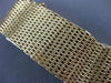 ANTIQUE LARGE PERLE .30CT DIAMOND 14KT YELLOW GOLD TASSEL BRACELET WATCH #24924