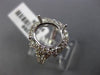 ESTATE LARGE .80CT DIAMOND 14KT WHITE GOLD OVAL HALO SEMI MOUNT ENGAGEMENT RING