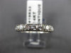 ANTIQUE .30CT OLD MINE DIAMOND 14KT WHITE GOLD FILIGREE ANNIVERSARY RING #19533