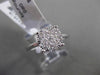 ESTATE .34CT DIAMOND 18KT WHITE GOLD CLUSTER PROMISE FRIENDSHIP ENGAGEMENT RING