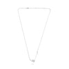 ESTATE .15CT DIAMOND 14KT WHITE GOLD 3D MUSICAL NOTE PAVE GUITAR FUN NECKLACE