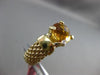 ESTATE 2.58CT DIAMOND CITRINE 14KT YELLOW GOLD HANDCRAFTED FLEXIBLE PANTHER RING