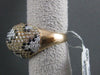 ESTATE LARGE 5.10CTW MULTI COLOR DIAMOND 18KT ROSE GOLD COCKTAIL RING AMAZING!!