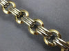 ESTATE 14KT WHITE & YELLOW GOLD 3D ITALIAN HANDCRAFTED CIRCULAR BRACELET #22721
