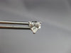ESTATE .76CT DIAMOND 14KT WHITE GOLD CLASSIC HEART SHAPED STUD EARRINGS #26043