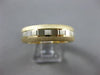 ESTATE 14KT WHITE & YELLOW GOLD 3D DIAMOND CUT WEDDING ANNIVERSARY RING  #24628