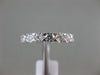 ESTATE 1.19CT DIAMOND 18KT WHITE GOLD 3D 9 STONE LUCIDA WEDDING ANNIVERSARY RING