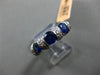 ESTATE 2.21CT DIAMOND & SAPPHIRE 14K WHITE GOLD 3 STONE PAST PRESENT FUTURE RING