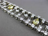 ESTATE LARGE & WIDE 10.36CT MULTI COLOR DIAMOND 18KT 2 TONE GOLD TENNIS BRACELET