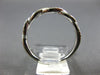 ESTATE .15CT DIAMOND 14KT WHITE GOLD 3D INFINITY SEMI ETERNITY ANNIVERSARY RING