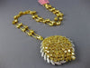ESTATE EXTRA LARGE 26.99CT WHITE & FANCY YELLOW DIAMOND 18K 2 TONE GOLD NECKLACE