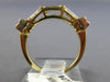 ESTATE .40CT DIAMOND 14KT TWO TONE GOLD 3 STONE BAGUETTE ANNIVERSARY RING #472