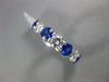 ESTATE 3.85CT DIAMOND & AAA SAPPHIRE 14KT WHITE GOLD 3D ANNIVERSARY RING #26028