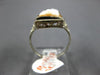ANTIQUE LARGE .02CT DIAMOND 14KT WHITE GOLD 3D HANDCRAFTED LADY CAMEO RING