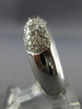 ESTATE WIDE 1.20CT DIAMOND 18KT WHITE GOLD 3D MULTI ROW COMFORT FIT RING #26459