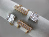 LARGE .72CT DIAMOND 18K WHITE & ROSE GOLD MULTI ROW RECTANGULAR ANNIVERSARY RING