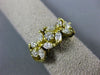 ANTIQUE WIDE .94CT MARQUISE & ROUND DIAMOND 18KT YELLOW GOLD  FLORAL RING #1908