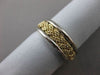 ANTIQUE WIDE 14KT WHITE & YELLOW GOLD WOVEN WEDDING ANNIVERSARY RING 7mm #23564