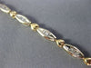 ANTIQUE .84CT DIAMOND 14KT WHITE & YELLOW GOLD 3D CLASSIC HEART BRACELET #17339