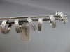 ESTATE LARGE 1.15CT ROUND DIAMOND 14KT WHITE GOLD 3D OPEN JOURNEY CUFF EARRINGS
