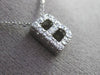 ESTATE .20CT DIAMOND 14KT WHITE GOLD 3D " B " INITIAL FLOATING PENDANT #19406