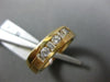 ESTATE WIDE 1.02CT DIAMOND 14KT YELLOW GOLD 7 STONE COMFORT FIT ANNIVERSARY RING