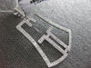 ESTATE LARGE .58CT DIAMOND 18KT WHITE GOLD 3D BELL FLOATING FUN PENDANT