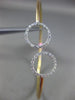 ESTATE .55CT DIAMOND 14KT WHITE & ROSE GOLD CIRCULAR CRISS CROSS BANGLE BRACELET